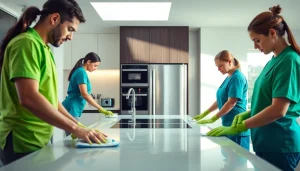 Professional bond cleaning Brisbane service in action, ensuring a spotless apartment.