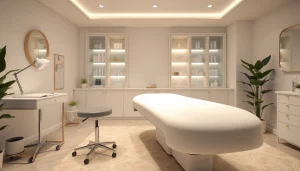 Kosmetikstudio Einrichtung mit eleganter Kundenliege und entspannendem Ambiente gestalten