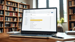 Check your documents for plagiarism using a modern plagiarism checker tool interface.