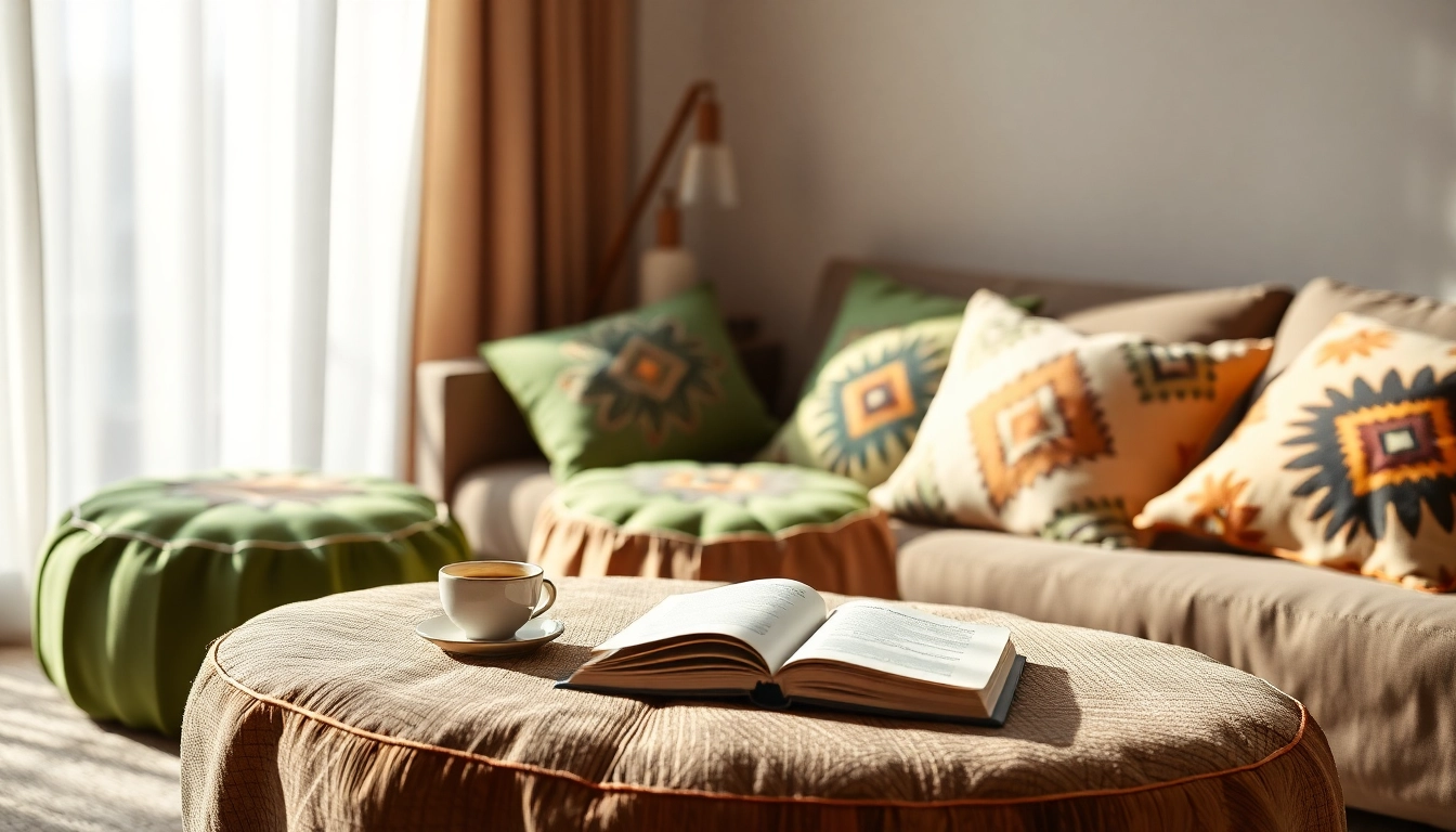 Shop luxurious cactus silk poufs at https://labboho.com/collections/cactus-silk-poufs, showcasing rich textures and artisan craftsmanship.