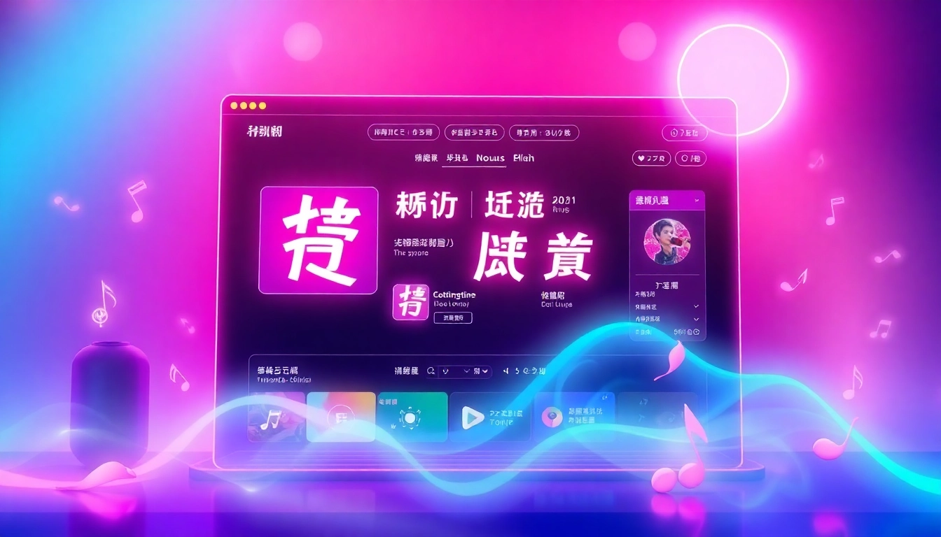 Experience 汽水音乐网页版 with an engaging digital interface filled with musical notes and vibrant colors.