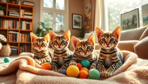 Adorable Bengal Breeders Orange County kittens playing in a warm and inviting living space.