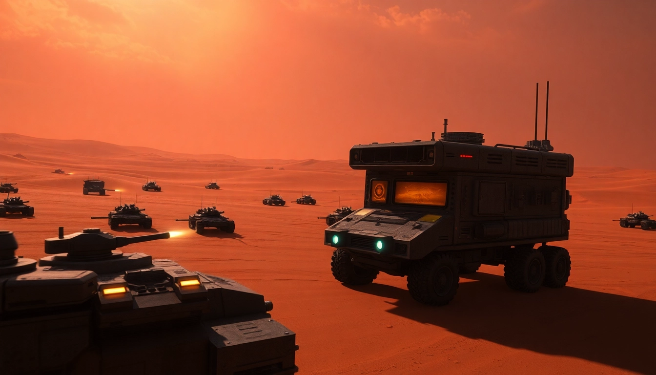 Dune 2 download featuring an intense battle scene with strategic military units.