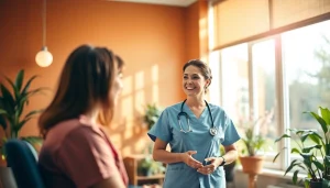 Nurse receiving support in a rehabilitation center through the VDAP Program in Alabama.