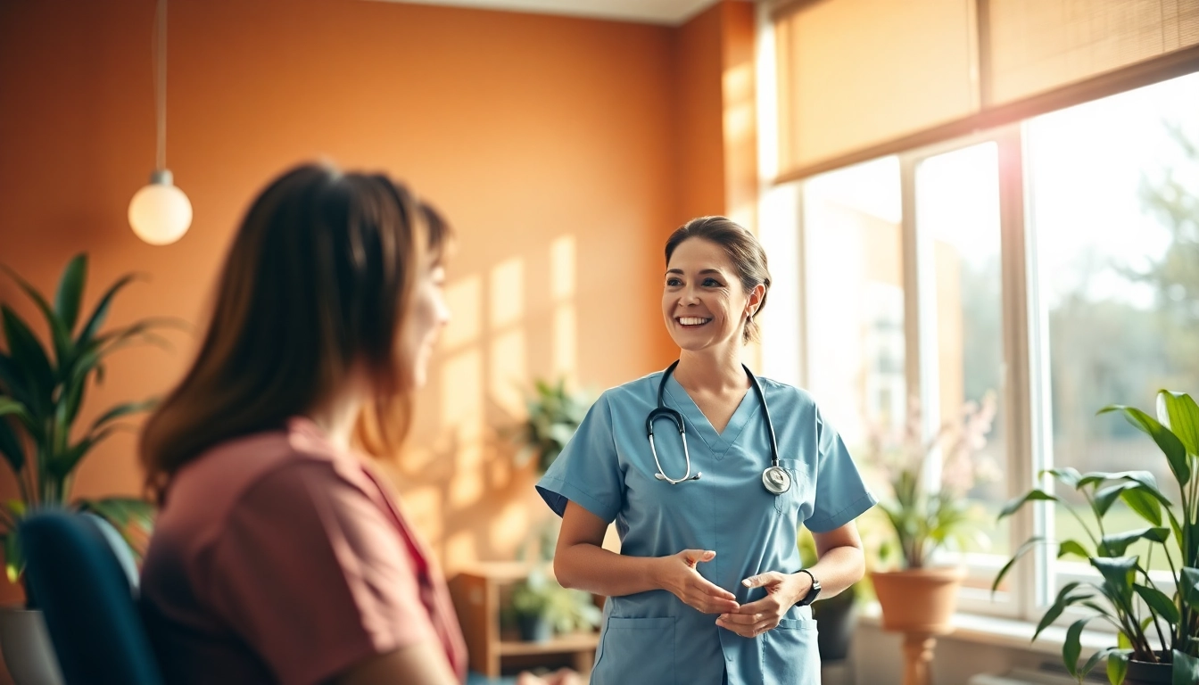 Nurse receiving support in a rehabilitation center through the VDAP Program in Alabama.