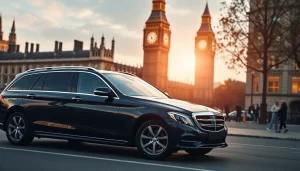 Experience a luxurious chauffeur service london with a professional driver at iconic London landmarks.