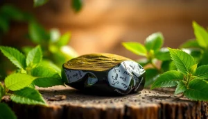 Admire the Pure Shilajit Resin, showcasing its rich texture and natural beauty.