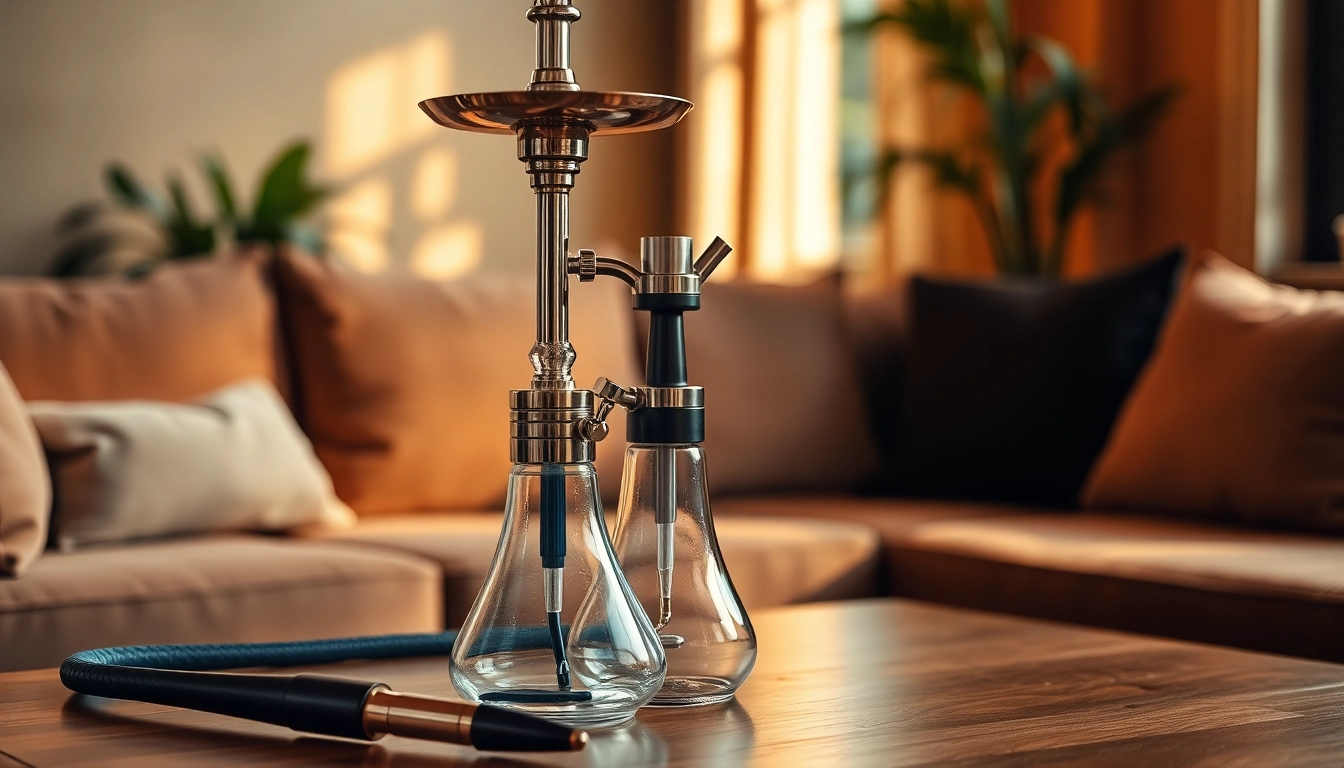 Experience a high quality hookah in a luxurious lounge setting with inviting ambiance.